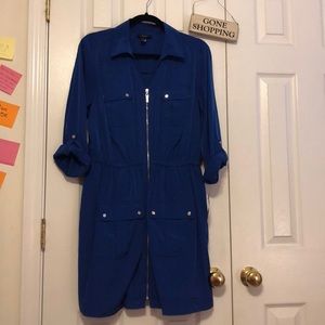 Royal Blue Zip-up Alfani Dress